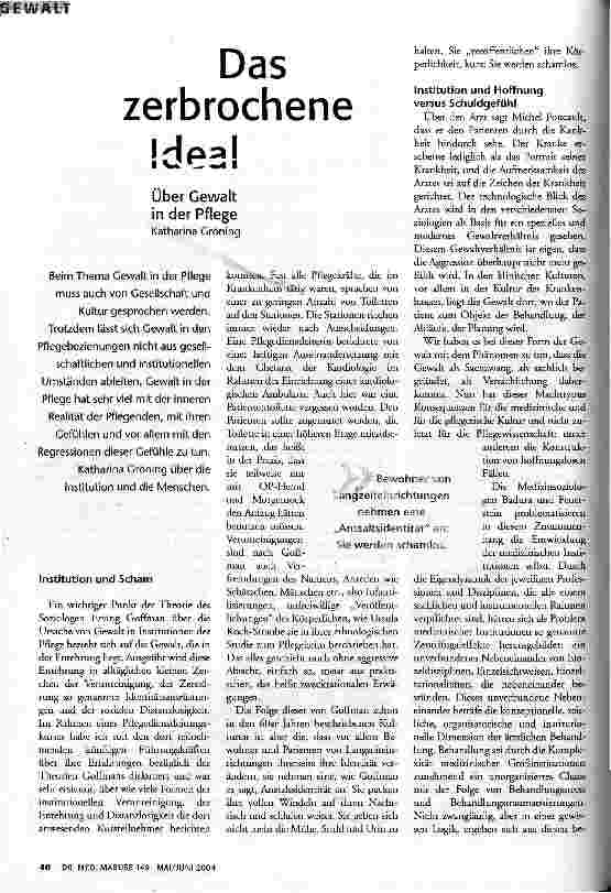 Das zerbrochene Ideal
