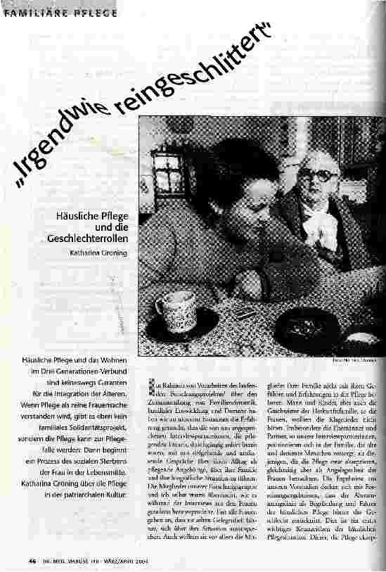 [doc_81095] Irgendwie reingeschlittert Häusliche Pflege und die Geschlechterrollen Geschlechterrollen.