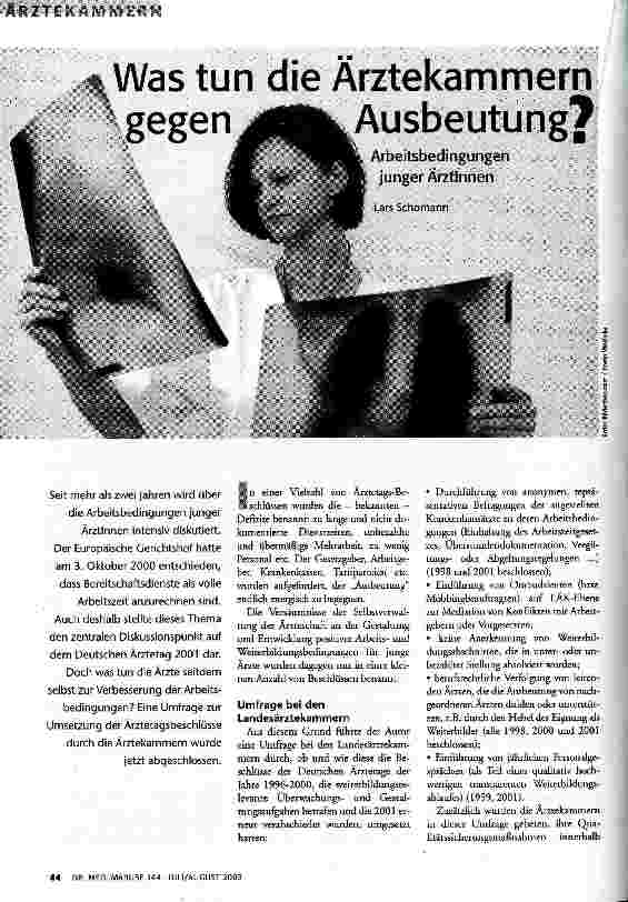 [doc_68544] Was tun die Ärztekammern gegen Ausbeutung?