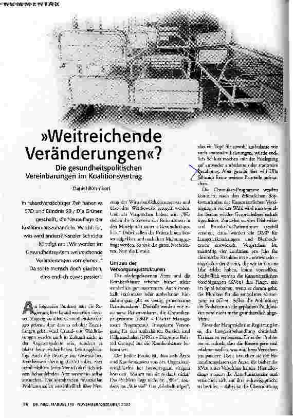 [doc_65319] Weitreichende Veränderungen?
