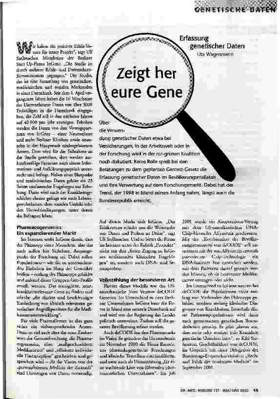 [doc_63277] Zeigt her eure Gene