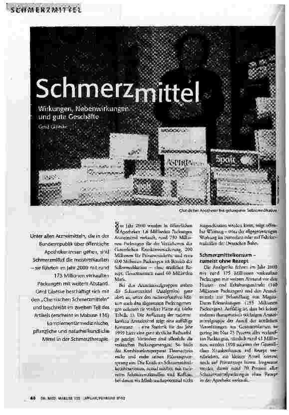 [doc_61778] Schmerzmittel Wirkungen, Nebenwirkungen und gute Geschäfte