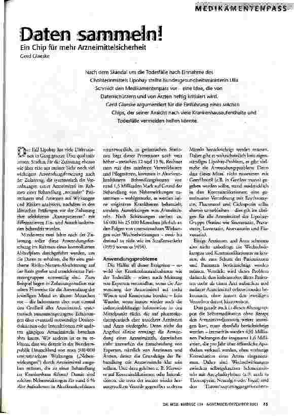 [doc_60638] Daten sammeln! Ein Chip für mehr Arzneimittelsicherheit