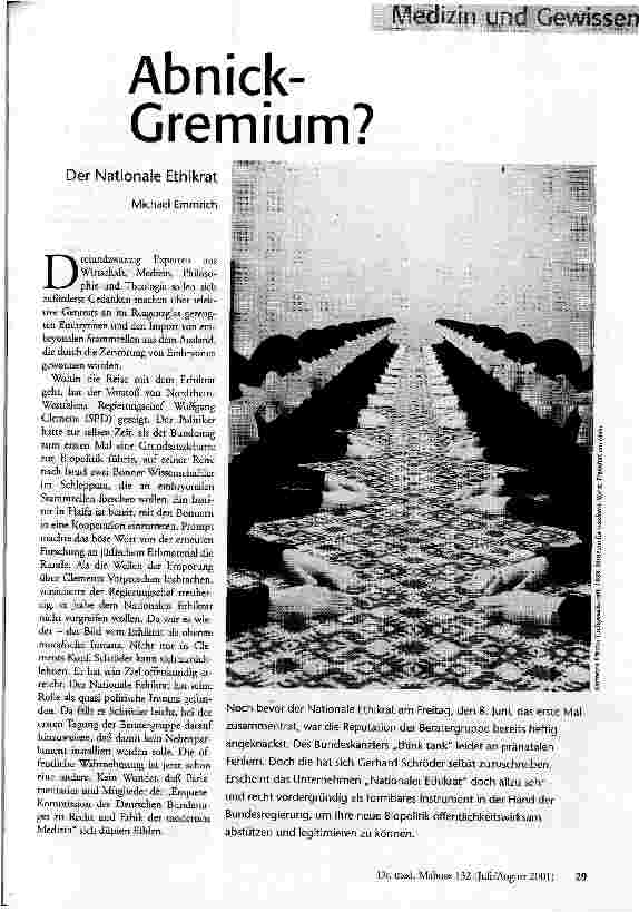 [doc_58962] Abnick-Gremium? Der Nationale Ethikrat