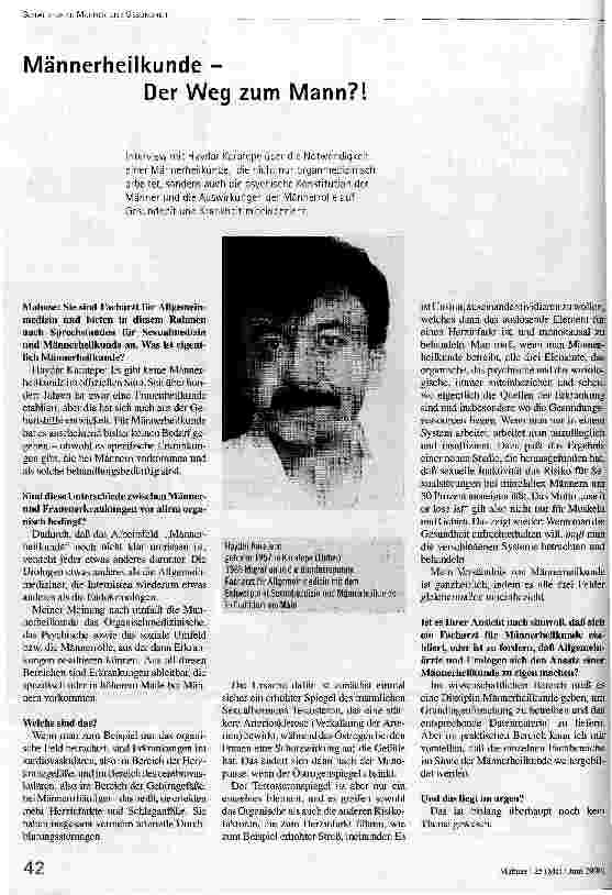 [doc_53499] Männerheilkunde - Der Weg um Mann?!