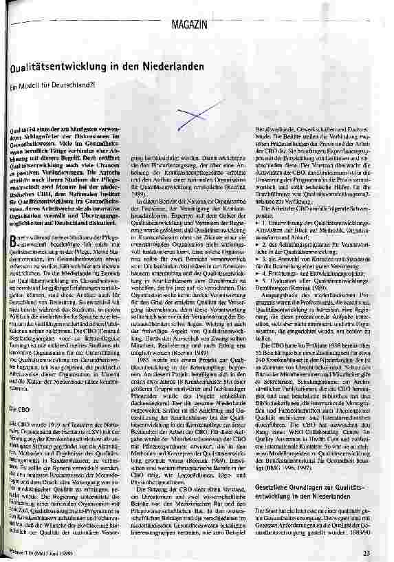 [doc_49808] Qualitätsentwicklung in den Niederlanden Ein Modell für Deutschland?!
