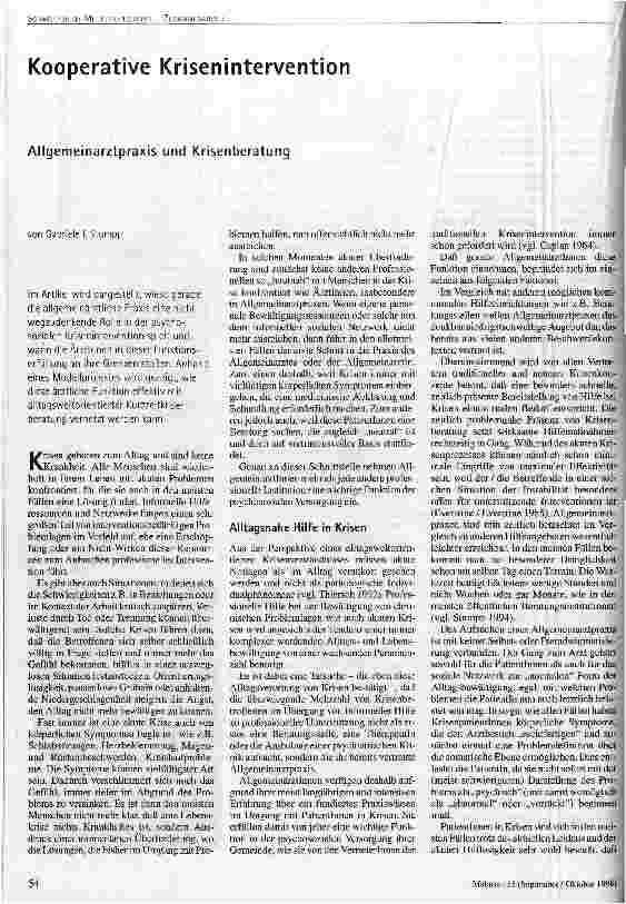 [doc_47297] Kooperative Krisenintervention Allgemeinarztpraxen und Krisenberatung
