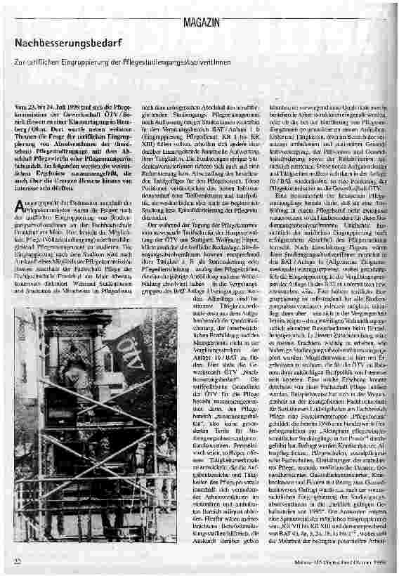 [doc_47293] Nachbesserungsbedarf Zur tariflichen Eingruppierung der PfleegstudienabsolventInnen