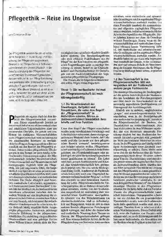 [doc_46706] Pflegeethik - Reise ins Ungewisse