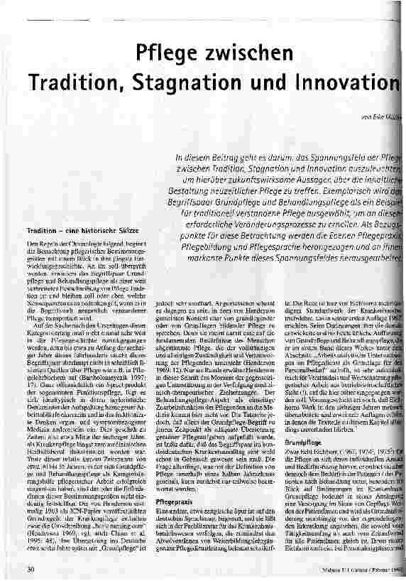 [doc_44186] Pflege zwischen Tradition, Stagnation und Innovation