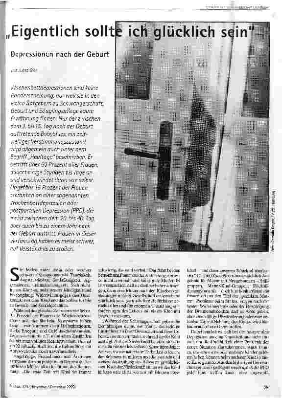 [doc_43367] Eigentlich sollte ich glücklich sein Depressionen nach der Geburt