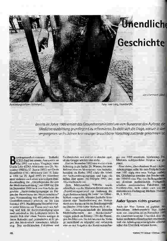 [doc_36278] Unendliche Geschichte Seehofer und die Reform der Ärzteausbildung