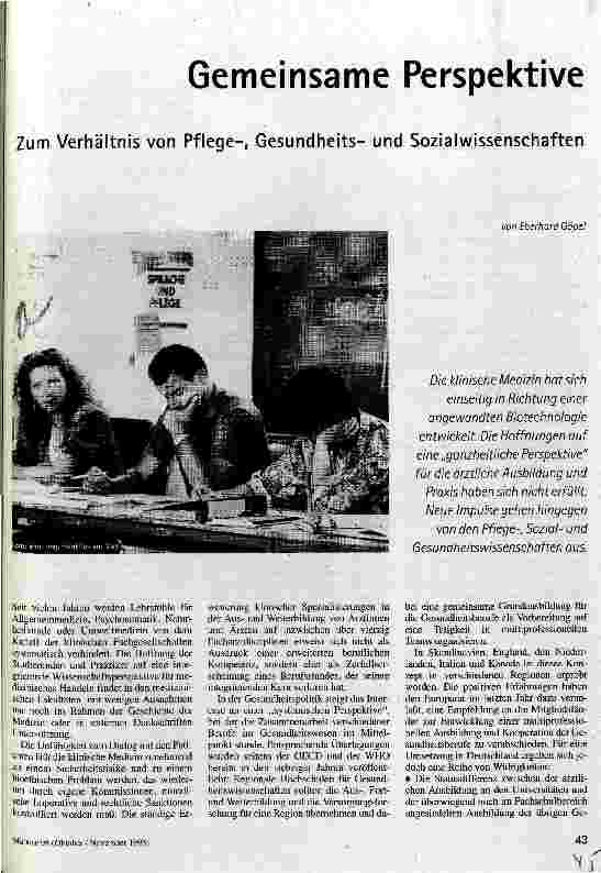 [doc_35423] Gemeinsame Perspektive Zum Verhältnis von Pflege-, Gesundheitsund Sozialwissenschaften