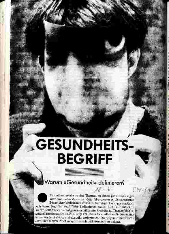 [doc_21299] Gesundheitsberiff Warum Gesundheit definieren?