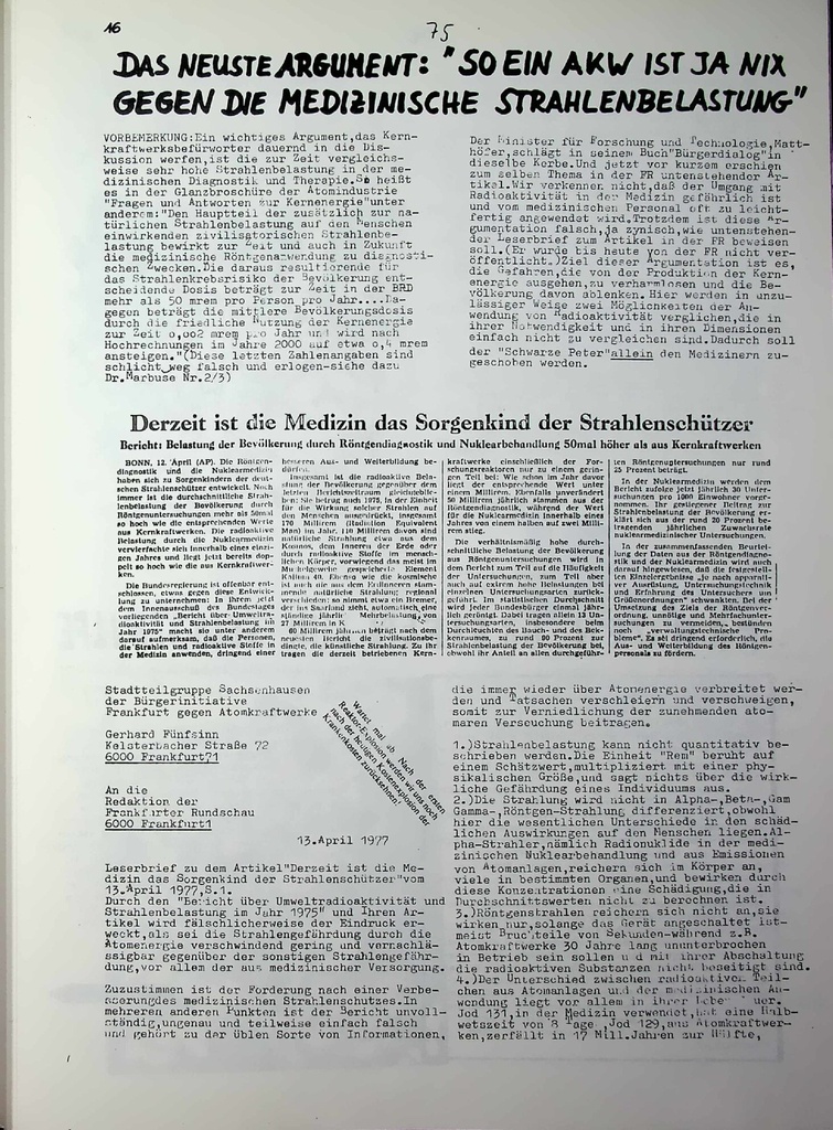 Derzeit ist die Medizin das Sorgenkind der Strahlenschützer – Zeitschrift für alle Gesundheitsberufe