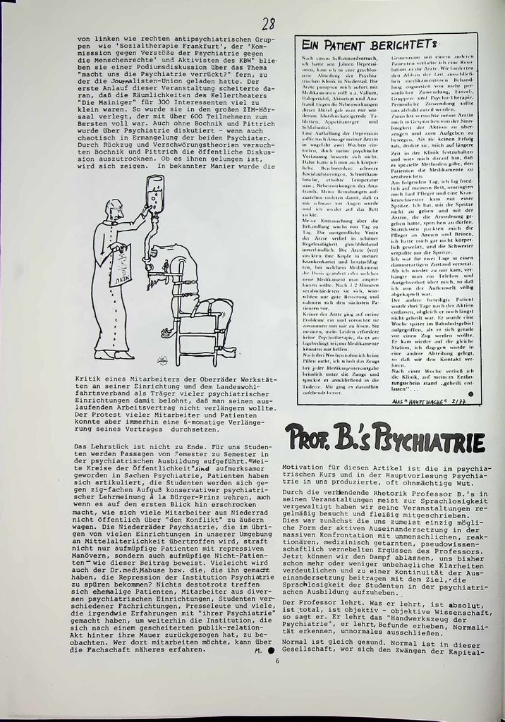 Prof. B.'s Psychiatrie – Zeitschrift für alle Gesundheitsberufe