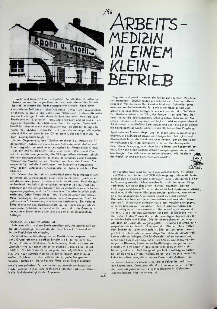 Arbeit in einem Kleinbetrieb – Zeitschrift für alle Gesundheitsberufe