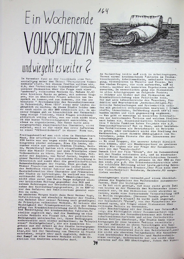 Ein Wochenende Volksmedizin – und wie geht es weiter? – Zeitschrift für alle Gesundheitsberufe