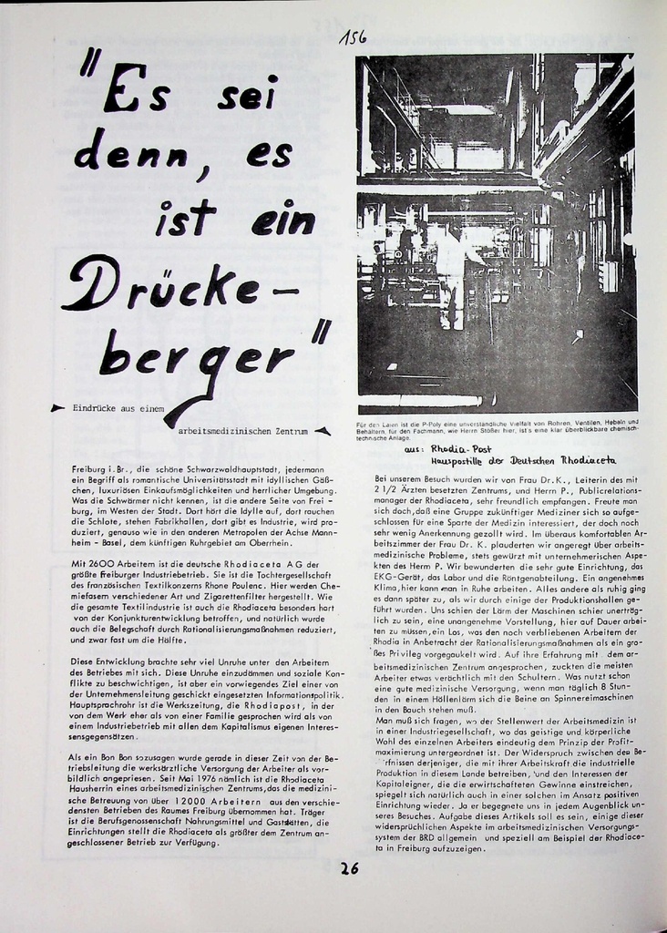 [doc_772954] „Es sei denn, es ist ein Drückeberger“ – Zeitschrift für alle Gesundheitsberufe