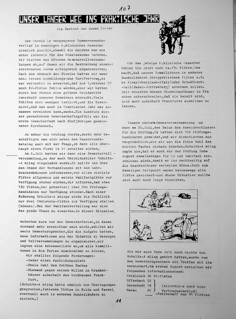 Unser langer Weg ins praktische Jahr – Zeitschrift für alle Gesundheitsberufe