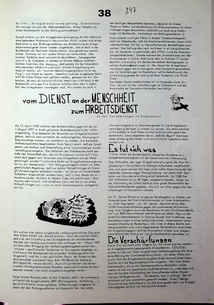 Ersatzdienstleistende im Gesundheitswesen – Zeitschrift für alle Gesundheitsberufe