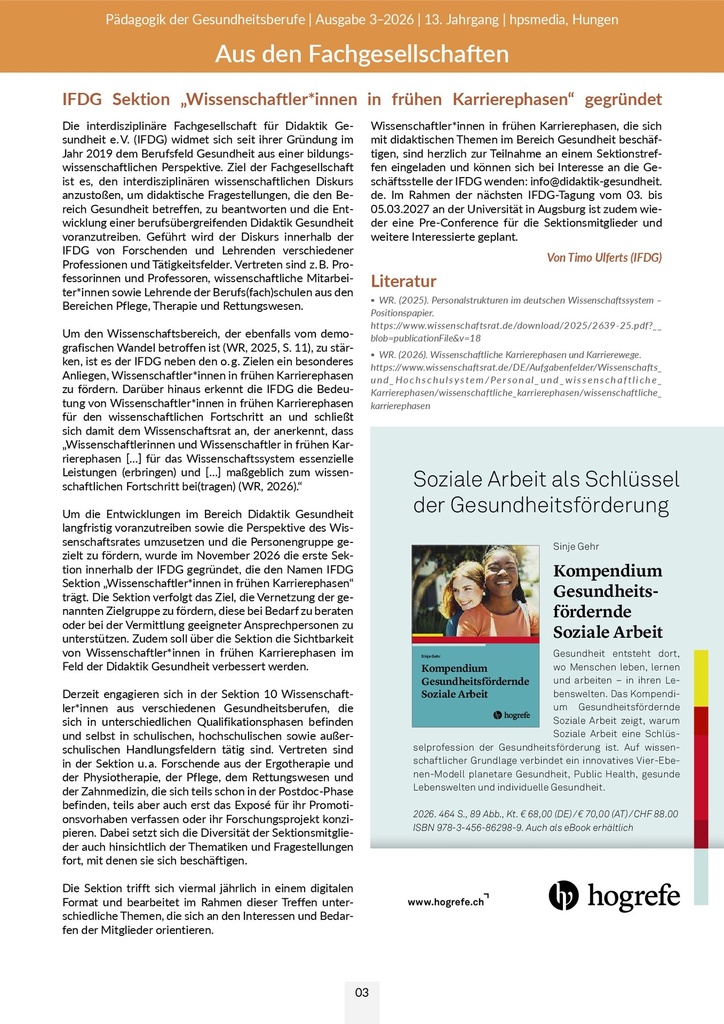 [doc_773024] IFDG Sektion „Wissenschaftler*innen in frühen Karrierephasen“ gegründet