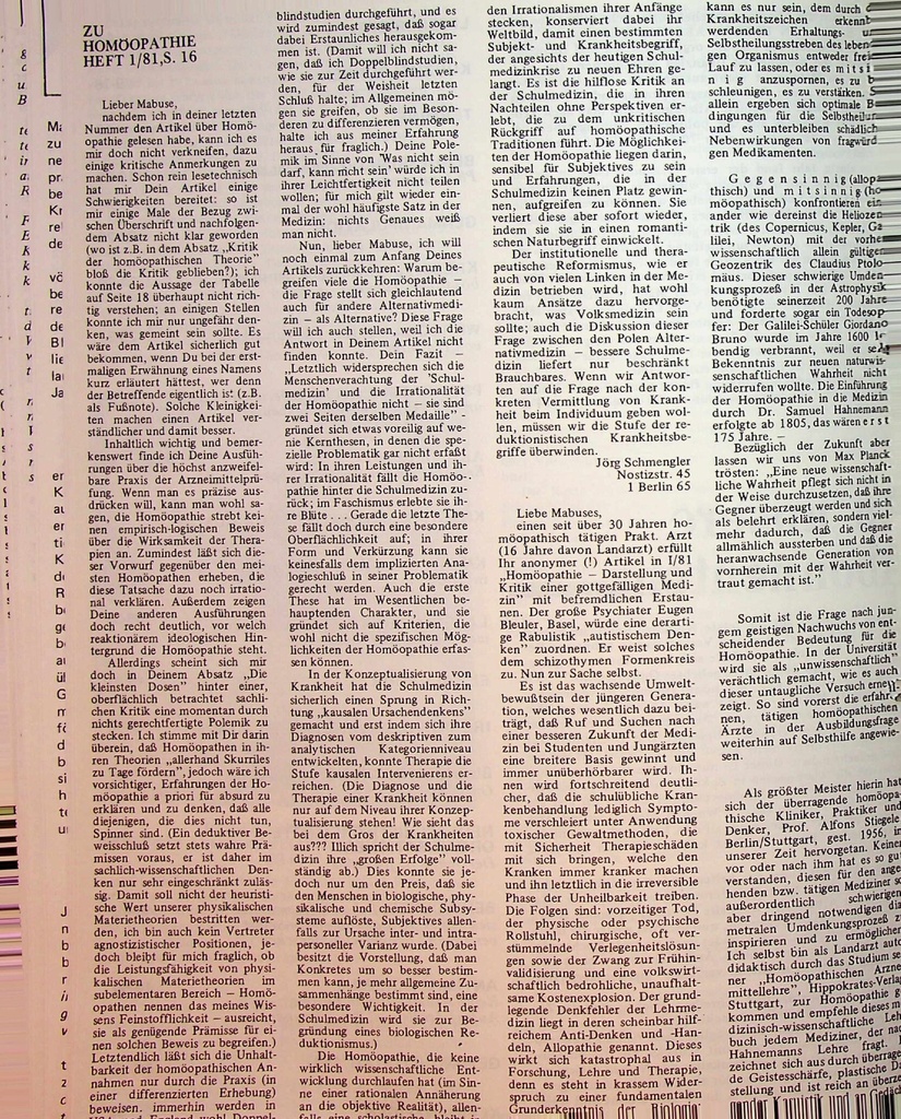[doc_775406] Leserbriefe – Zeitschrift für alle Gesundheitsberufe